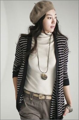 韩国美女入冬新造型 用帽子来提升时尚感