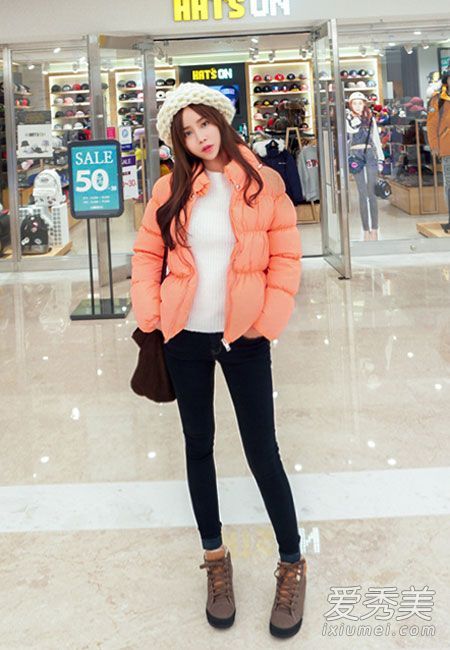 冬天穿衣搭配 街拍韩国女生甜美清新各式style